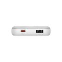 Powerbank Baseus Comet Series z wyświetlaczem 10000mAh 22.5W - biały + kabel USB-A - USB-C