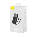 Powerbank Baseus Comet Series z wyświetlaczem 10000mAh 22.5W - czarny + kabel USB-A / USB-C