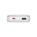 Powerbank Baseus Comet Series z wyświetlaczem 20000mAh 22.5W - biały + kabel USB-A / USB-C