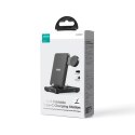 Stacja ładująca 4w1 Joyroom JR-WQS01 Samsung Galaxy USB-C składana + kabel USB-A - USB-C - czarna