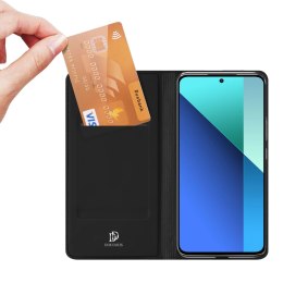 Etui Dux Ducis Skin Pro z klapką i miejscem na kartę na Xiaomi Redmi Note 13 4G - czarne