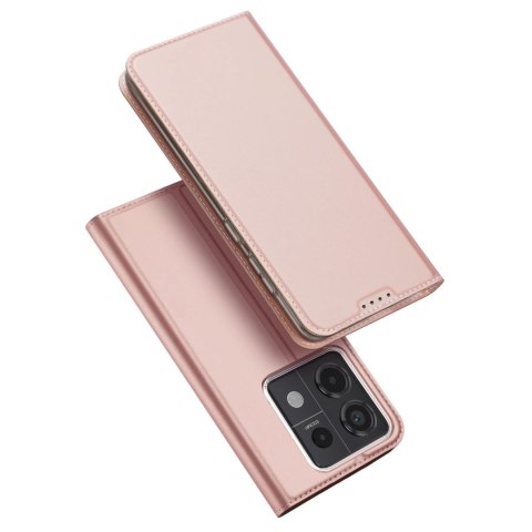 Etui Dux Ducis Skin Pro z klapką i miejscem na kartę na Xiaomi Redmi Note 13 Pro 5G - różowe