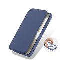 Etui Dux Ducis Skin X Pro z magnetycznym ringiem / podstawką do Samsung S24 - niebieskie