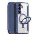 Etui Dux Ducis Skin X Pro z magnetycznym ringiem / podstawką do Samsung S24+ - niebieskie