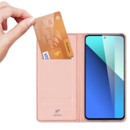 Etui z klapką Dux Ducis Skin Pro do Xiaomi Redmi Note 13 4G - różowe