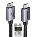 Kabel Ugreen HD171 25908 ze złączami HDMI 2.1 8K certyfikowany 1 m - szary