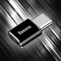 Adapter Baseus Mini przejściówka z micro USB na USB-C - czarny