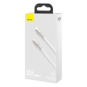 Kabel Baseus Cafule Series Metal Data USB-C / Lightning 20W PD 1 m - biały