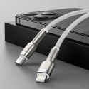 Kabel Baseus Cafule Series Metal Data USB-C / Lightning 20W PD 1 m - biały