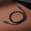 Kabel Baseus Tungsten Gold USB-C / USB-C 100W 2m - granatowy