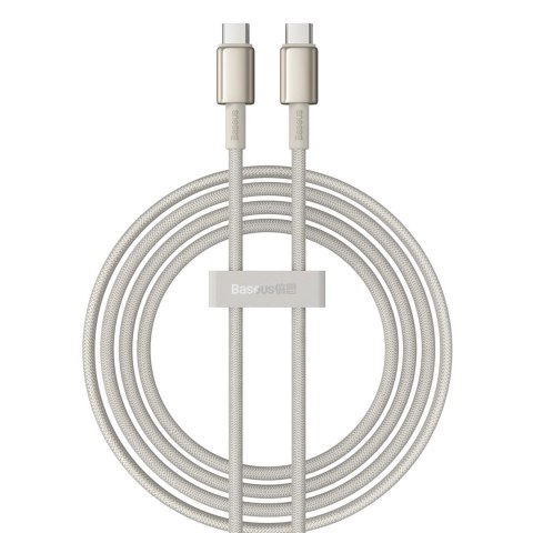 Kabel Baseus Tungsten Gold USB-C / USB-C 100W 2m - złoty