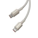 Kabel Baseus Tungsten Gold USB-C / USB-C 100W 2m - złoty