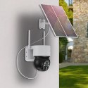 Kamera Choetech ASC006-WF solarna inteligentna PTZ WiFi z panelem słonecznym 5W - biała