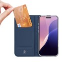 Etui Dux Ducis Skin Pro na iPhone 16 Pro Max z klapką i miejscem na kartę - niebieskie