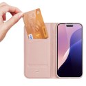 Etui Dux Ducis Skin Pro na iPhone 16 Pro Max z klapką i miejscem na kartę - różowe