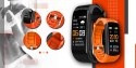 Smartband Giewont Fit&GO Duo GW200-9 - Black + Pasek Orange Power