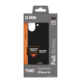 Etui SBS Full Active D3O do iPhone 16 - czarne