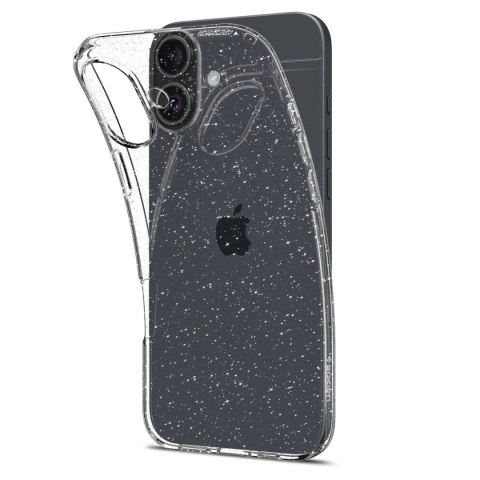 Etui Spigen Liquid Crystal na iPhone 16 Plus - przezroczysto-brokatowe