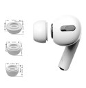 Nakładki Tech-Protect Ear Tips do słuchawek AirPods Pro 1 / 2 w rozmiarach S / M / L - białe (3 szt.)