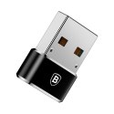 Adapter Baseus Mini przejściówka z USB-C na USB-A - czarny