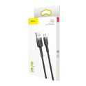 Kabel Baseus Cafule Cable CAMKLF-AG1 USB-A / micro USB 2.4A 0.5 m - czarno-szary