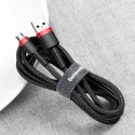 Kabel Baseus Cafule Cable CAMKLF-B91 USB-A / micro USB 2.4A 1 m - czarno-czerwony