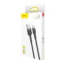 Kabel Baseus Cafule Cable CAMKLF-BG1 USB-A / micro USB 2.4A 1 m - czarno-szary