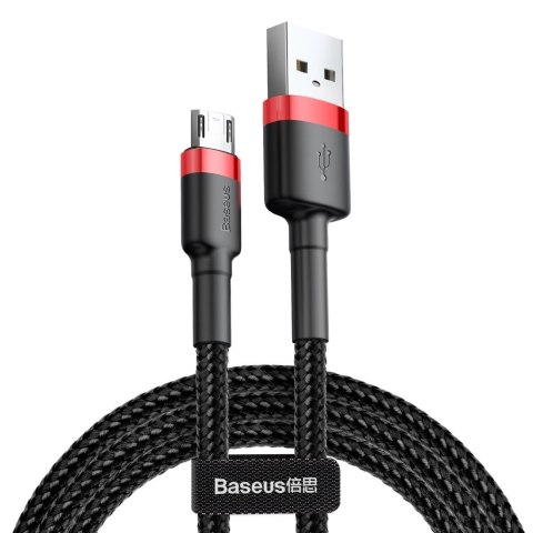 Kabel Baseus Cafule Cable CAMKLF-C91 USB-A / micro USB 1.5A 2 m - czarno-czerwony