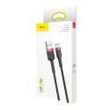 Kabel Baseus Cafule Cable CAMKLF-C91 USB-A / micro USB 1.5A 2 m - czarno-czerwony