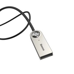 Baseus BA01 odbiornik dźwięku Bluetooth 5.0 kabel adapter audio AUX jack czarny (CABA01-01)