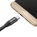 Baseus Nimble płaski kabel przewód USB / USB-C z uchwytem 2A 0,23M czarny (CATMBJ-01)