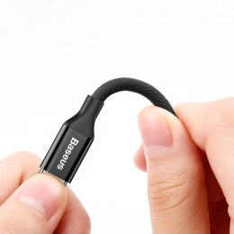 Baseus Yiven kabel przewód w materiałowym oplocie USB / Lightning 1,8M czarny (CALYW-A01)