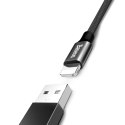 Baseus Yiven kabel przewód w materiałowym oplocie USB / Lightning 1,8M czarny (CALYW-A01)