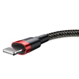 Kabel Baseus Cafule USB-A / Lightning 1.5A QC 3.0 2 m - czarno-czerwony