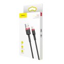 Kabel Baseus Cafule USB-A / Lightning 1.5A QC 3.0 2 m - czarno-czerwony