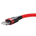 Kabel Baseus Cafule USB-A / Lightning 1.5A QC 3.0 2 m - czerwony