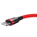 Kabel Baseus Cafule USB-A / Lightning 2.4A QC 3.0 0.5 m - czerwony