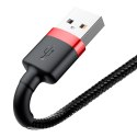 Kabel Baseus Cafule USB-A / Lightning 2.4A QC 3.0 1 m - czarno-czerwony