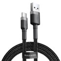 Kabel Baseus Cafule Cable USB-A / USB-C QC3.0 2A 3m - szaro-czarny