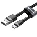 Kabel Baseus Cafule Cable USB-A / USB-C QC3.0 2A 3m - szaro-czarny